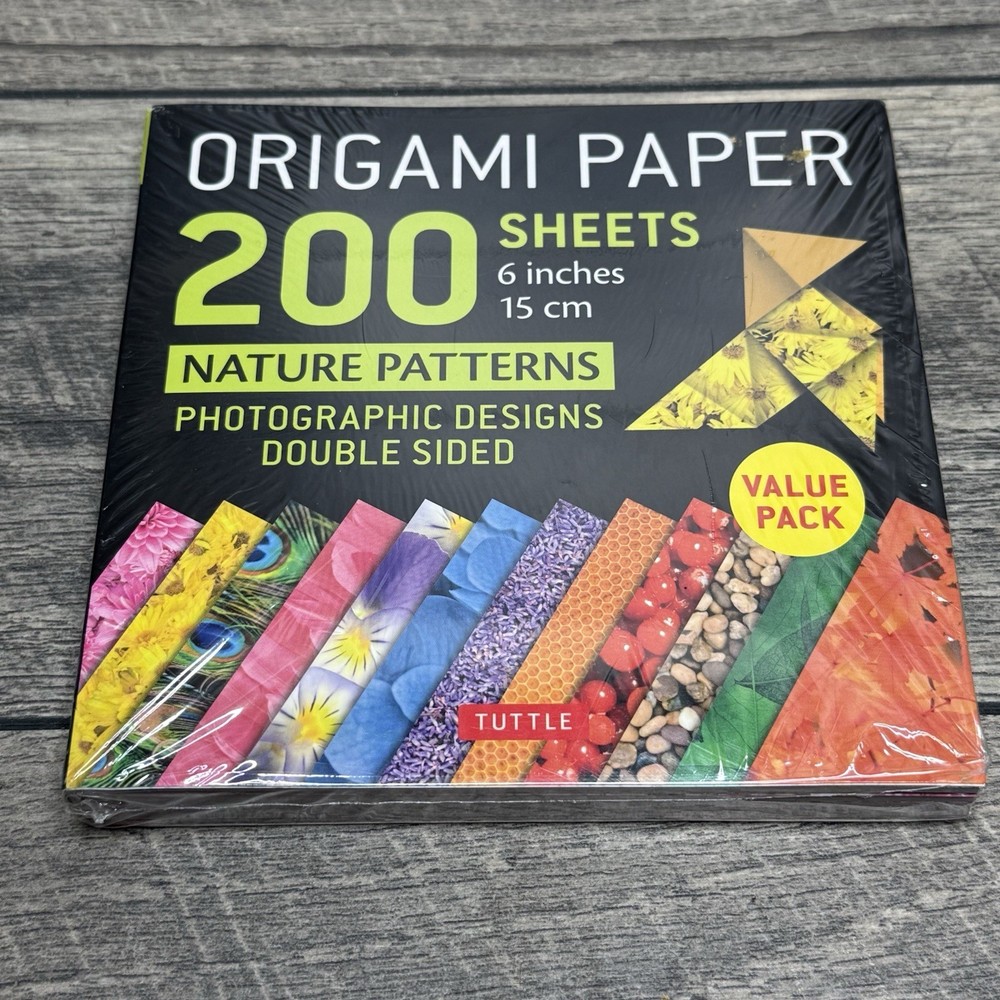 Origami Paper 200 Sheets Nature Patterns 6″ (15 CM): Tuttle Origami Paper NEW