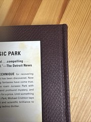 Jurassic Park By Michael Crichton Deluxe Faux Leather Dinosaur Skin Edition New