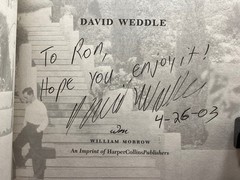 1st,signed by author, Among the Mansions of Eden by David Weddle (2003,HB)