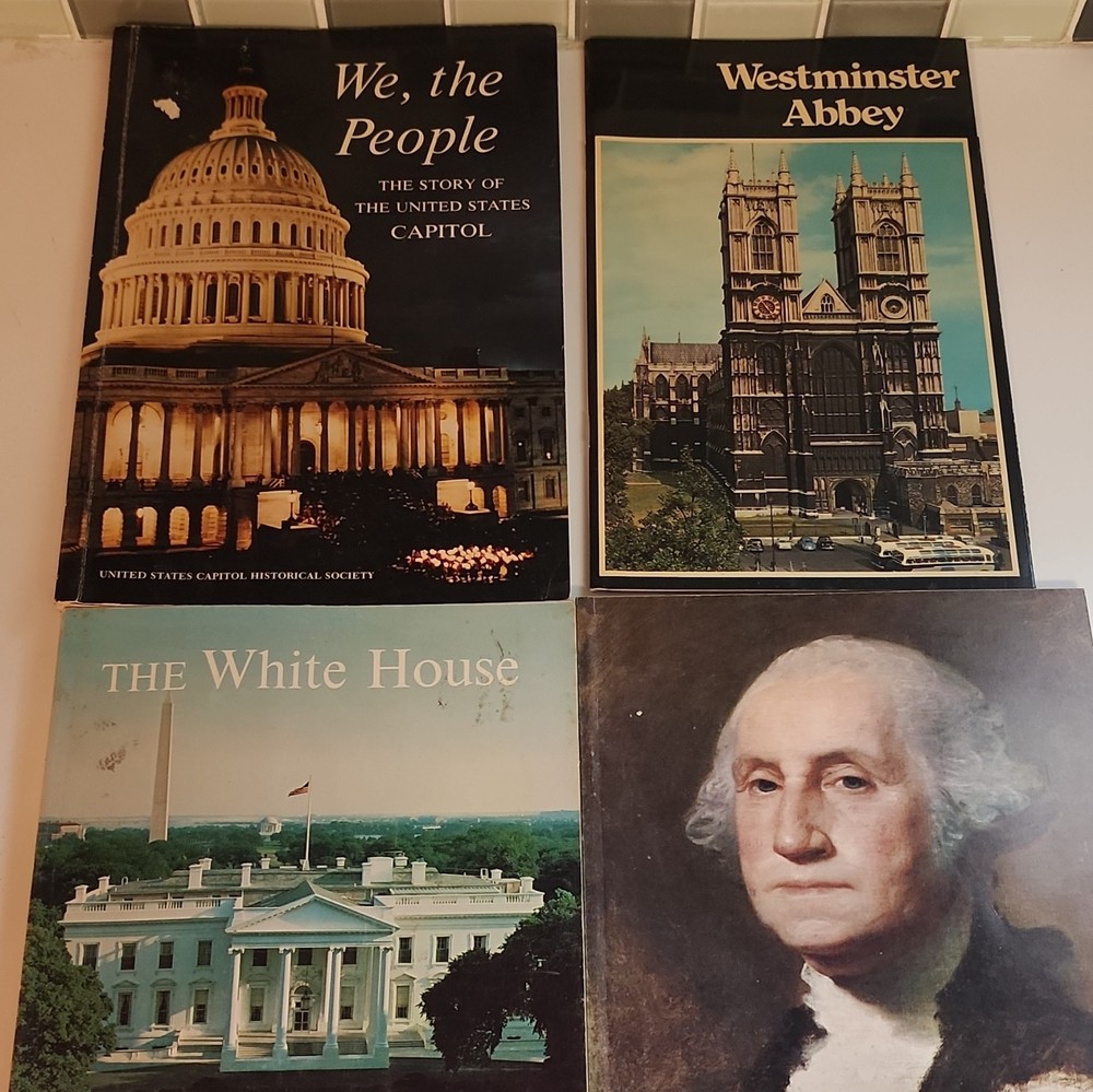 We, the People U.S. Capitol 1966 Hardcover Illustrated + 3 History Books Lot