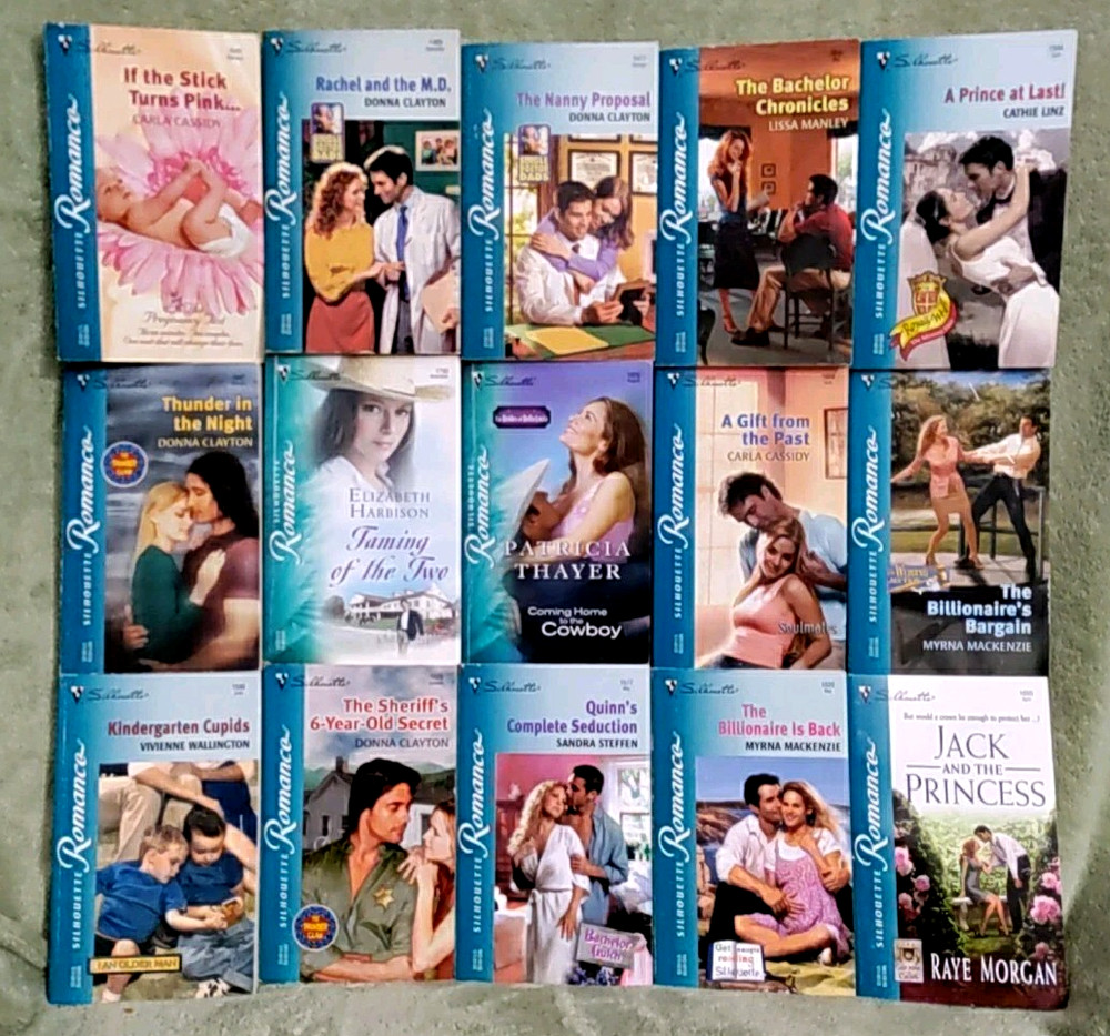 Lot of 15 Silhouette Romance Paperback Books (2000-2006) – Mixed Bundle SR-3