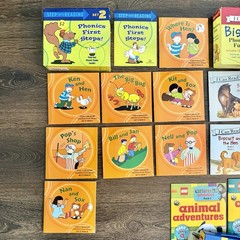 Large Lot Pre Reader & Phonics Book Lot Biscuit I Can Read LEGO Animal Phonics