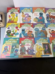 1989 On My Way With Sesame Street Books Complete Set 1-15 CTW Funk & Wagnalls