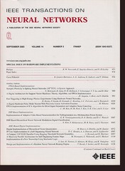 IEEE Transactions on Neural Networks: Special Issue on Hardware Implementation..
