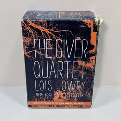 The Giver Quartet Boxed Set By Lois Lowry 4 Hardback Book Box Set w/ Rare Map