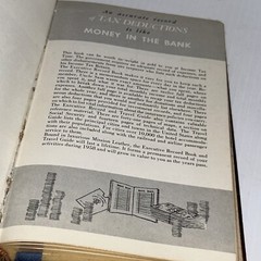 Vtg 1958 Brown Executive Record and Travel Guide Monticello BOOK See Pics/169j
