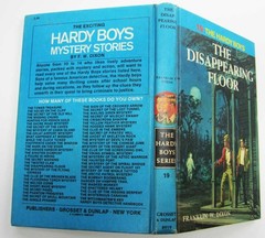 Hardy Boys The Disappearing Floor Hardcover Book #19 1977 Print White Multi EP