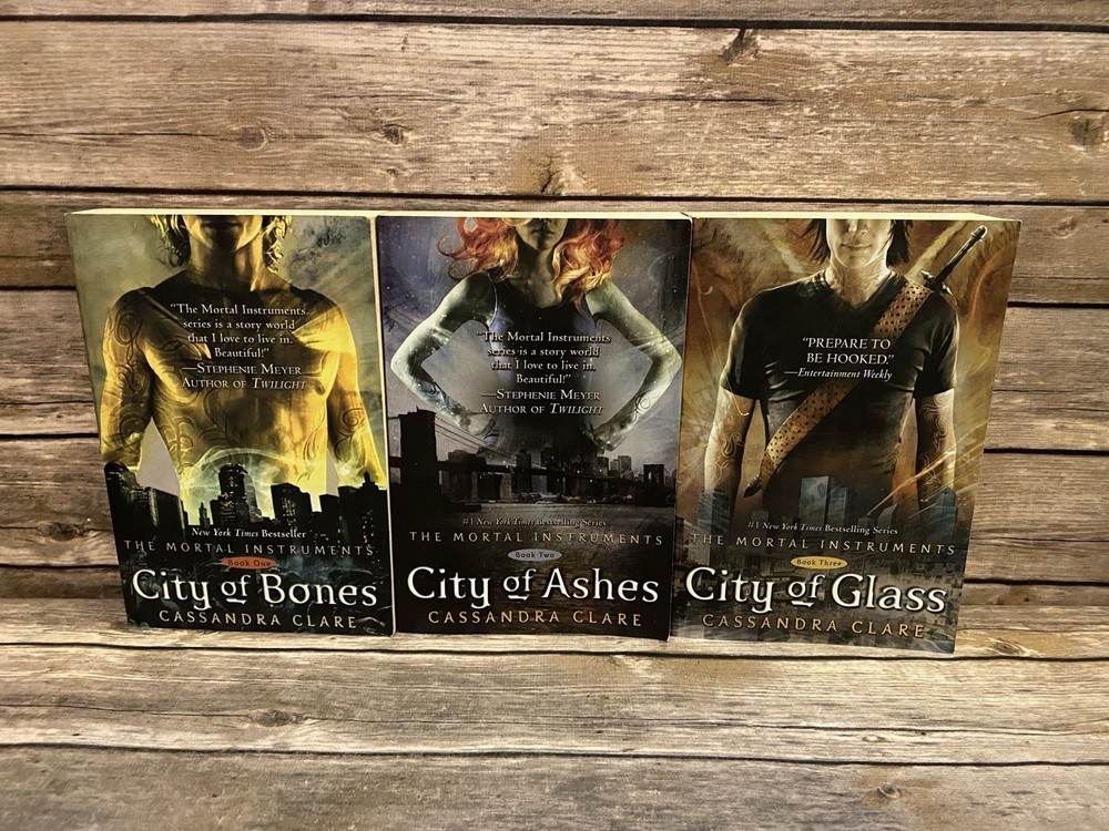 The Mortal Instruments Cassandra Clare Paperback Lot 3 Books 1-3 in Series 1 2 3