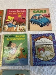 A Little Golden Book Vintage Lot Of 10 Varying Condition 1970’s