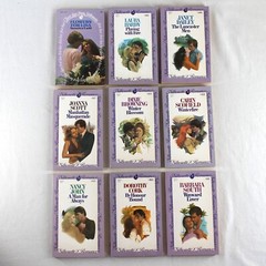 Silhouette Romance Novels Lot of 35 Books Vintage 1981 Purple Cover