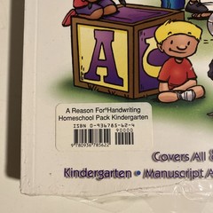 A Reason for Handwriting, Level K: Kindergarten Worktext Like New