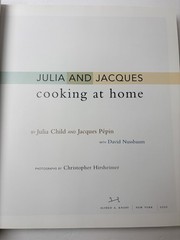 Julia & Jacques Cooking at Home Hardcover Large Cookbook 11″x9.5″