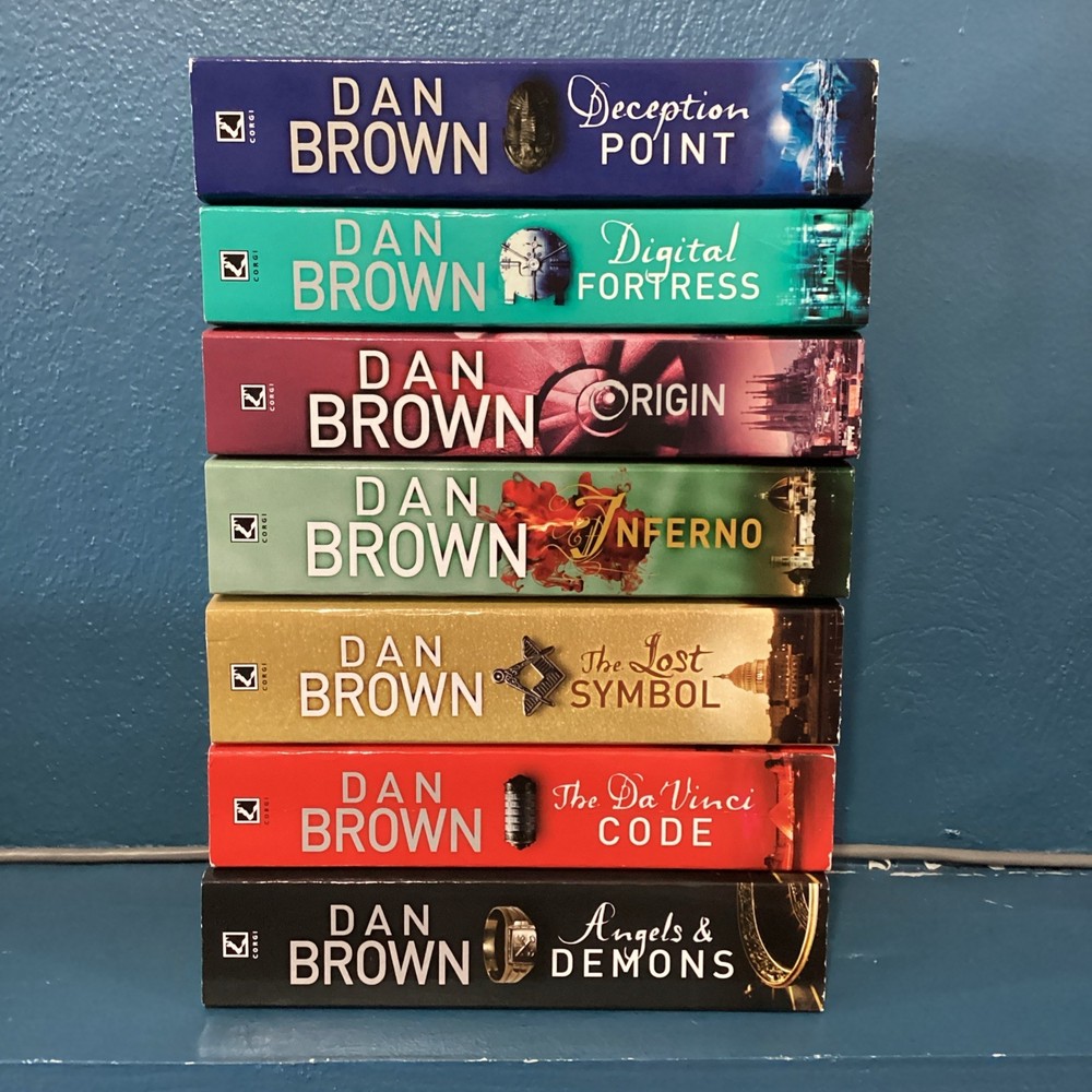 Robert Langdon Series Collection 7 Books Paperback Set – Fiction – By Dan Brown