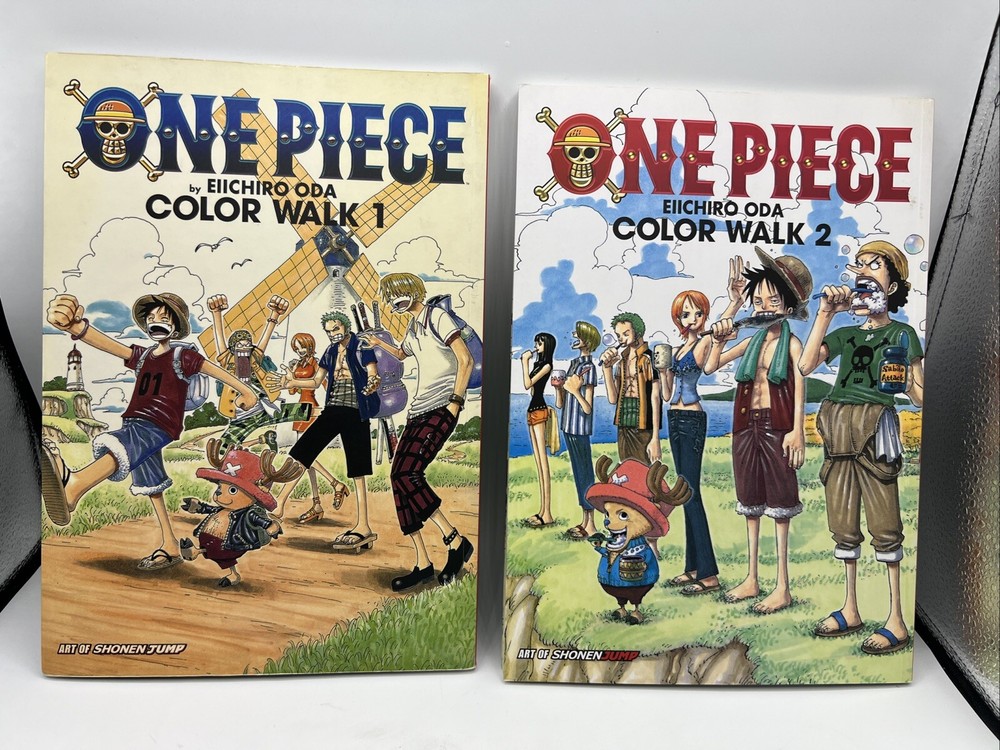 One Piece Color Walk 1 + Color Walk 2 Eiichiro Oda / Art of Shonen Jump