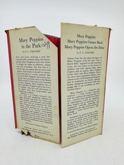 Mary Poppins 2 Book Lot Comes Back In The Park P.L. Travers 1st Edition Vintage