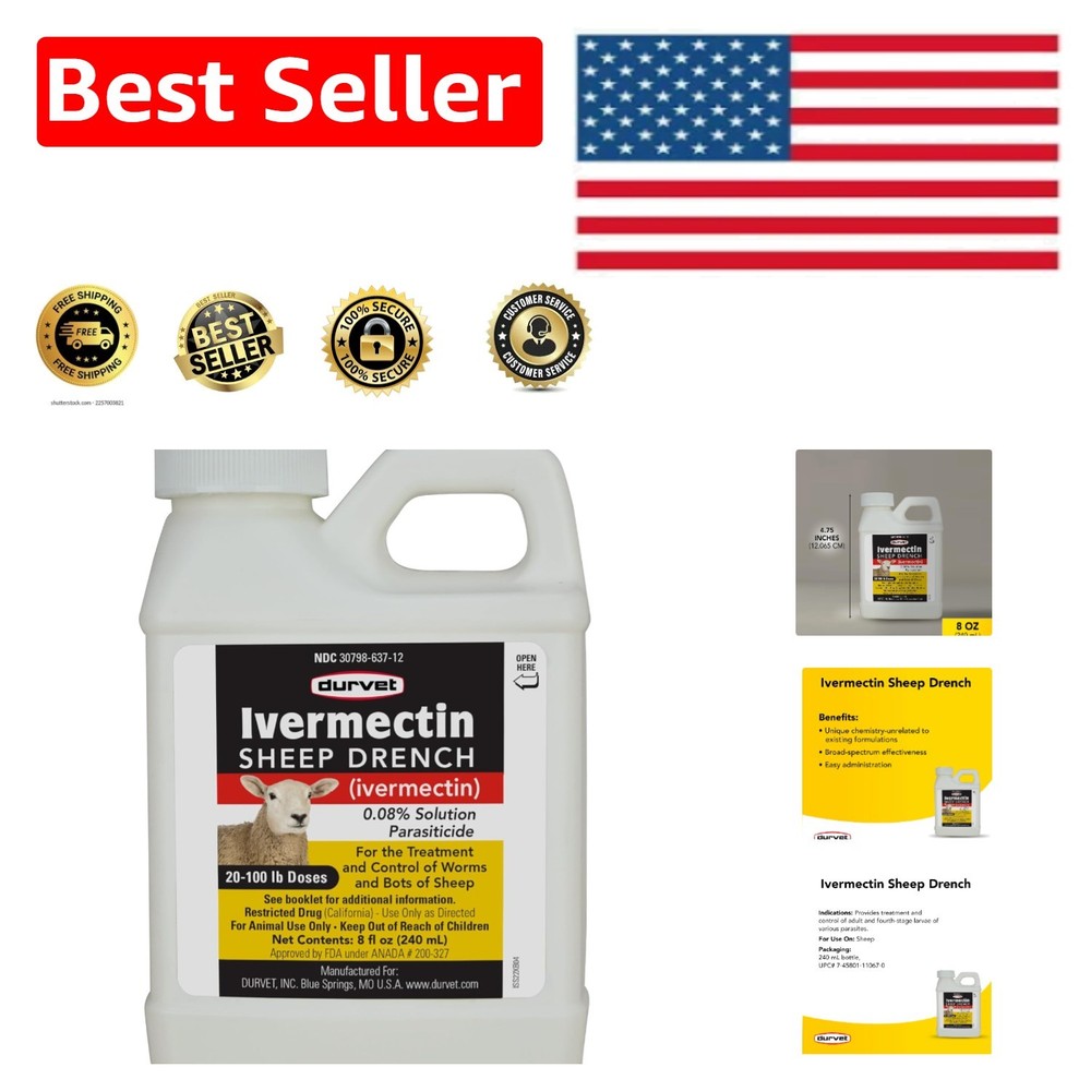 Essential Ivermectin Sheep Drench 8 fl oz – For Healthy & Productive Livestock
