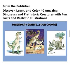 Jurassic World Scientifically Accurate Educational Dinosaur Coloring Book