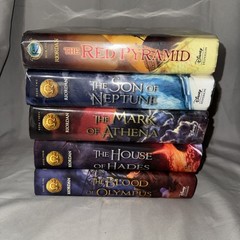 Lot of 5 Rick Riordan Books Percy Jackson Heroes of Olympus Kane Chronicle Mixed