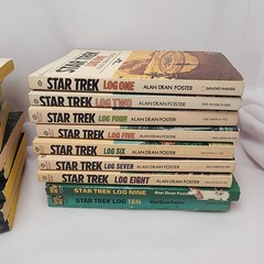 1960s James Blish Star Trek book lot and Log book series (incomplete)