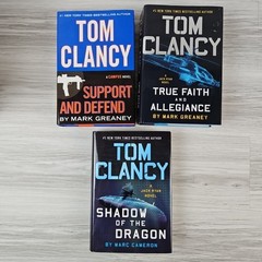 Tom Clancy Book Lot of 11 HCDJ 1st Editions, 1st Printings