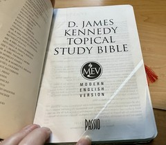 The D James Kennedy Topical Study Bible Modern English Version Softcover Book
