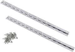 Continuous & Piano Hinges, 2Pcs Stainless Steel Continuous Hinge with Holes, Hea