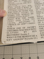 HOLY BIBLE Giant Print with Study Helps KJV Red Letter ~ Dugan 710 Black 1984 SC