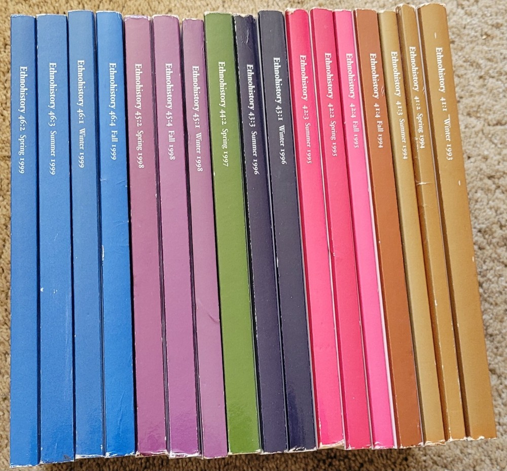 Ethnohistory (17 volumes) Duke University Press (1993-1999) #2