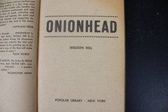 Onionhead Weldon Hill 1962 Popular Library Vintage Novel Mitchell Hooks Art PB