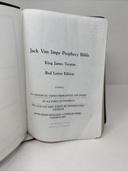 Jack Van Impe Prophecy Bible KJV 1999 Imitation Leather Red Letter Clean Pages