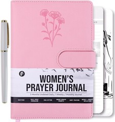 Inspirational Christian Women’s Prayer Journal – 190 Pages, Water-Resistant