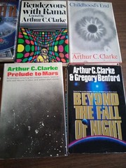 Lot of 9 Sci-Fi Hardcover Books Arthur C. Clarke See Photos