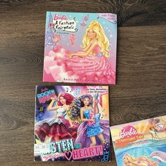 Barbie Book Lot of 9 Fairy Princess Mermaid + Sticker Activity Books