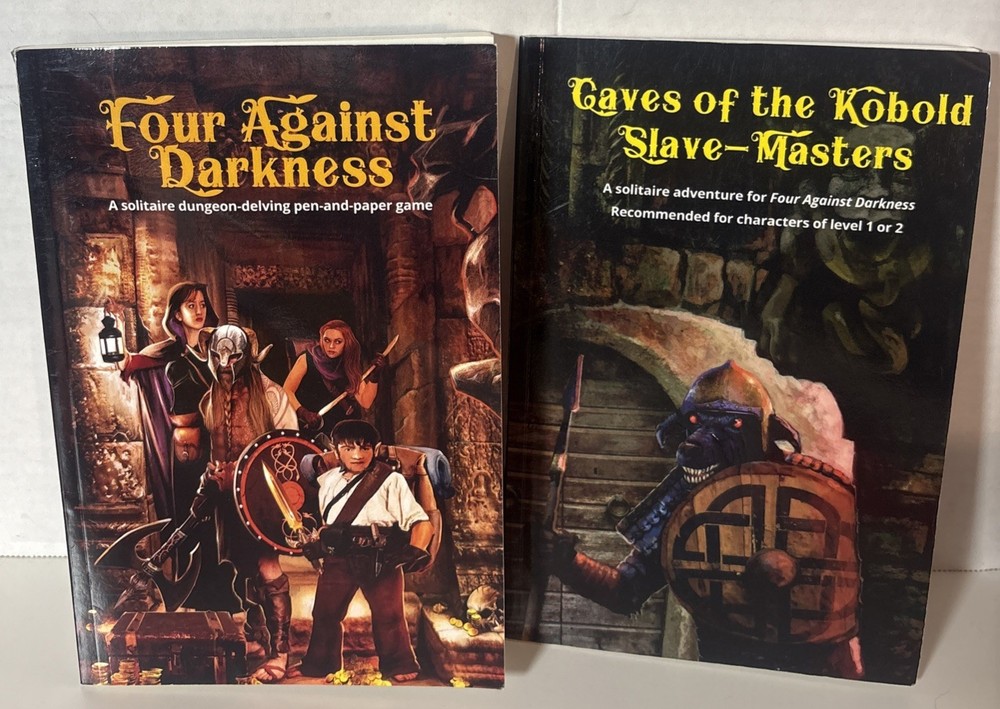 Four Against Darkness + Caves Of The Kobold Roleplaying Book Lot