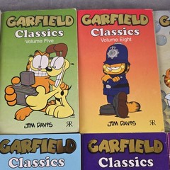 Garfield Classics Volume 3 4 5 8 10 11 13 14 17 19 Jim Davis Paperback Book Lot