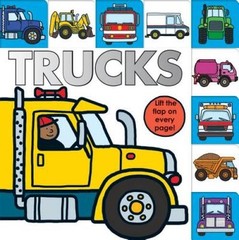 Lift-the-Flap Tab: Trucks (Lift-the-Flap Tab Books) – Board book – GOOD