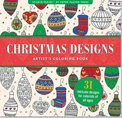 Christmas Designs Artist’s Adult – Paperback, by Peter Pauper Press – Very Good
