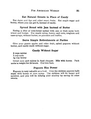 War Cook Book For American Women „1918” 31 Pages