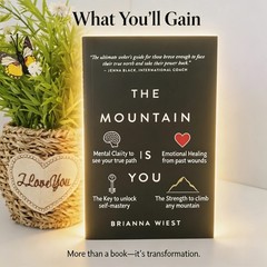 The Mountain Is You by Brianna Wiest Paperback Book | Self-Help Personal Growth