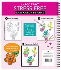Adult Coloring Book with Cacti Butterflies Flowers and Mandalas for Relaxation