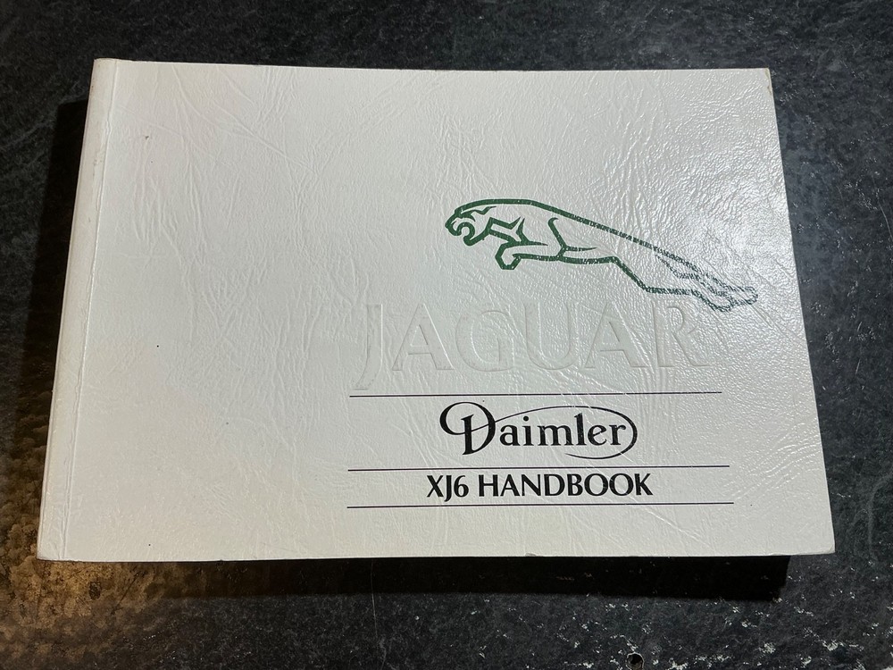 1993 Jaguar XJ6 & Daimler 4.0L Owner’s Handbook 3.2 XJ40 Vanden Plas Sovereign