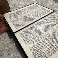 VTG Bound Holy Bible Black French MOROCCO LEATHER Concordance Cambridge Univer