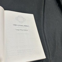 1971 The Living Bible: Paraphrased: Large Print Red Letter Edition Hardcover