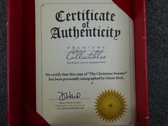 SIGNED Glenn Beck 2008 The Christmas Sweater Hardcover Book True 1st