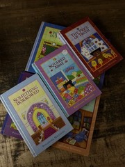 Lot of 7 Patchwork Mysteries Hardcover Books Fiction Bundle – GOOD