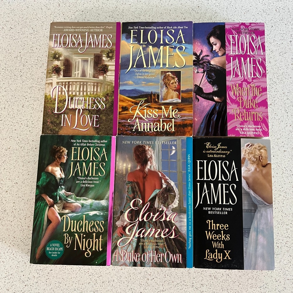 Lot of 6 Eloisa James Regency Historical Romance Avon Paperback Books
