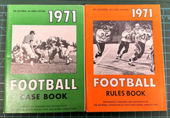 Vintage 1971 Football Rules & Case Books National Alliance NFHS High School