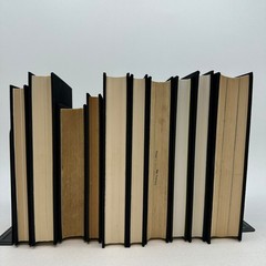 Black Gold Book Stack Custom Clothbound Home Decor Lot of 10 Bookshelf Props