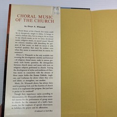 Choral Music of the Church Elwyn A. Wienandt 1965 Hardcover The Free Press