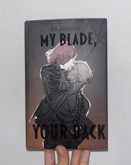 SIGNED BucherBuchse: My Blade Your Back By KM Moronova German HB New